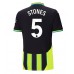 Maillot de foot Manchester City John Stones #5 Extérieur vêtements 2024-25 Manches Courtes